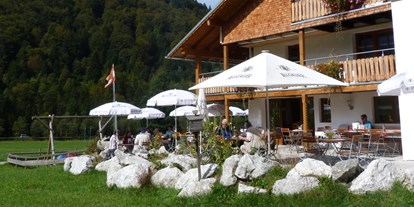 Hotels und Ferienwohnungen im Oberallgäu - Freizeit: Wandern - Bayern - Berggasthof Riefenkopf bei Oberstdorf im Allgäu - Berggasthof Riefenkopf im Trettachtal bei Oberstdorf