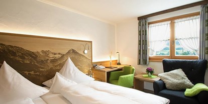 Hotels und Ferienwohnungen im Oberallgäu - Unterkunftsart: Hotel - Doppelzimmer "Huimat" im Haupthaus - Ihr Alpenblick - Hotel & Restaurant in Fischen im Allgäu
