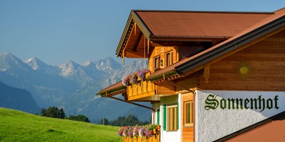 Hotels und Ferienwohnungen im Oberallgäu - Verpflegung: Brötchenservice - Oberstdorf Schöllang - Sonnenhof Waibel - Ferienwohnungen in Traumlage - Sonnenhof Waibel - Ferienwohnungen in Traumlage 