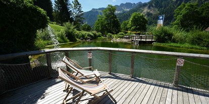 Hotels und Ferienwohnungen im Oberallgäu - Kinder & Familie: kinderwagengeeignet - Naturbad Prinze Gumpe in Hinterstein im Allgä - Naturbad Prinze Gumpe in Bad HIndelang - Hinterstein im Allgäu 