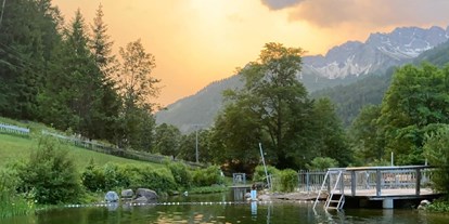 Hotels und Ferienwohnungen im Oberallgäu - Wetter: bei schönem Wetter - Naturbad Prinze Gumpe in Hinterstein im Allgä - Naturbad Prinze Gumpe in Bad HIndelang - Hinterstein im Allgäu 