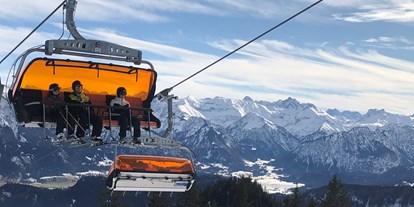Hotels und Ferienwohnungen im Oberallgäu - Kinder & Familie: kinderwagengeeignet - Hörnerbahn - Bolsterlang im Winter