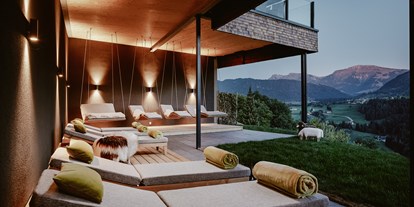 Hotels und Ferienwohnungen im Oberallgäu - Ausstattung: Sauna - Oberstaufen - Outdoor-Living-Room - Bergkristall - Mein Resort im Allgäu