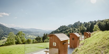 Hotels und Ferienwohnungen im Oberallgäu - Sterneklassifizierung: 4 Sterne Superior - Allgäu - Alpenkörbe / Outdoor-Wellness - Bergkristall - Mein Resort im Allgäu