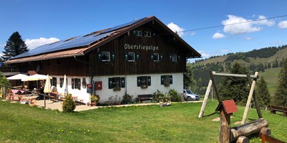 Hotels und Ferienwohnungen im Oberallgäu - Parken & Anreise: kostenloser Parkplatz - Oberstaufen Steibis - Berggasthof Hochbühl - Berghaus Christiane - Steibis im Allgäu
