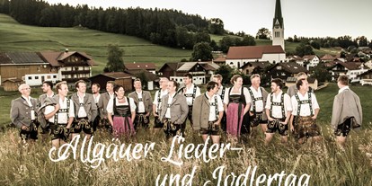 Hotels und Ferienwohnungen im Oberallgäu - Allgäuer Lieder- und Jodlertag

JODLER VORDERBURG
 - Allgäuer Lieder- und Jodlertag 2024