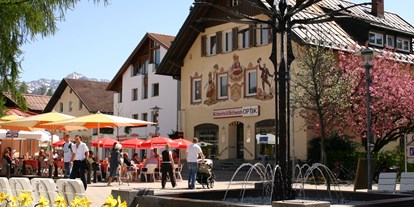 Hotels und Ferienwohnungen im Oberallgäu - Parken & Anreise: kostenloser Parkplatz - Bayern - Hotel Am Gleis in der Alpenstadt Sonthofen im Allgäu - Hotel Am Gleis 1