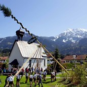 Veranstaltungskalender für das Oberallgäu: Maibaumaufstellen mit Maibaumfest im Allgäu - Oberallgäu - 1. Mai - Maibaumaufstellen 2024 im Oberallgäu