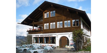 Hotels und Ferienwohnungen im Oberallgäu - Betriebsart | Angebot: Terrasse / Freiluftgastronomie - Café Breitenberg über Oberstdorf