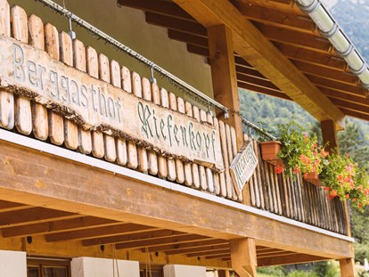Hotels und Ferienwohnungen im Oberallgäu - Oberstdorf - Berggasthof - Restaurant Riefenkopf bei Oberstdorf im Allgäu - Berggasthof Riefenkopf im Trettachtal bei Oberstdorf
