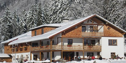 Hotels und Ferienwohnungen im Oberallgäu - Freizeit: Skifahren - Oberstdorf - Berggasthof Riefenkopf bei Oberstdorf im Allgäu - Berggasthof Riefenkopf im Trettachtal bei Oberstdorf
