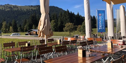 Hotels und Ferienwohnungen im Oberallgäu - Küchenstil: Heimische Küche - Bayern - Erdinger Urweisse Alp an der Wiedhagbahn in Oberjoch - Erdinger Urweisse Alp an der Wiedhagbahn in Oberjoch