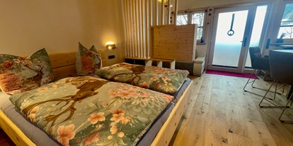 Hotels und Ferienwohnungen im Oberallgäu - Freizeit: Sauna - Ferienwohnung #3 Imberger Horn für 1 bis 2 Personen: Schlafbereich - Bäumers Retreat - Ferienwohnungen in Bad Hindelang