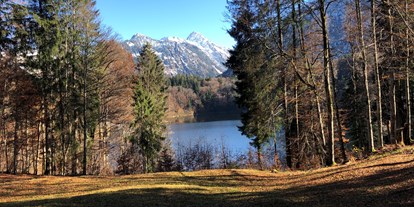Hotels und Ferienwohnungen im Oberallgäu - Saison: Winter - Naturfreibad Freibergsee bei Oberstdorf - Naturfreibad Freibergsee mit Bootsverleih bei Oberstdorf