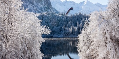 Hotels und Ferienwohnungen im Oberallgäu - Saison: Winter - Oberstdorf - Skiflugschanze in Oberstdorf im Allgäu - Skiflugschanze Oberstdorf