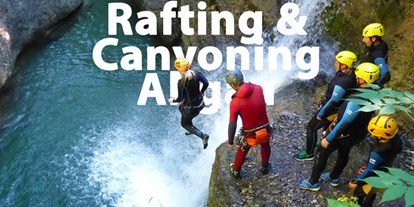 Hotels und Ferienwohnungen im Oberallgäu - Canyoning und Rafting mit MAP-Erlebnis