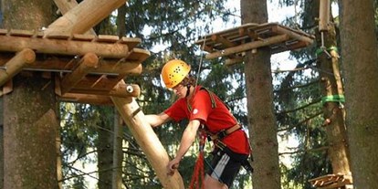 Hotels und Ferienwohnungen im Oberallgäu - Kinder & Familie: Kinder sind willkommen - Kletterwald - Hochseilgarten Grüntensee im Allgäu - Kletterwald - Hochseilgarten Grüntensee