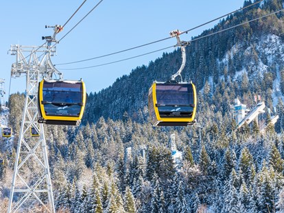 Hotels und Ferienwohnungen im Oberallgäu - Oberstdorf - Skigebiete im Allgäu - die Nebelhornbahn über Oberstdorf - Die Nebelhornbahn im Winter 