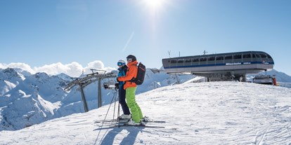 Hotels und Ferienwohnungen im Oberallgäu - Saison: Winter - Ski- und Snowboardparadies Fellhorn - Kanzelwand im Allgäu / Kleinwalsertal - Die Fellhornbahn - Zwei-Länder-Pistenspaß