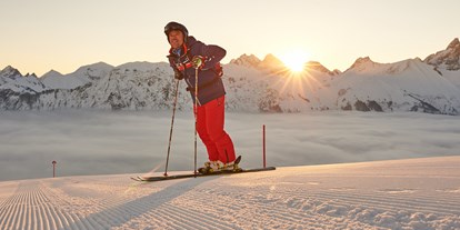 Hotels und Ferienwohnungen im Oberallgäu - Saison: Winter - Oberstdorf - Ski- und Snowboardparadies Fellhorn - Kanzelwand im Allgäu / Kleinwalsertal - Die Fellhornbahn - Zwei-Länder-Pistenspaß