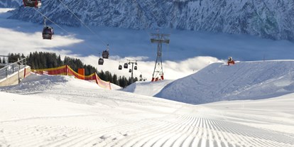 Hotels und Ferienwohnungen im Oberallgäu - Kategorien: Action & Spaß - Bayern - Snowboard- und Skiparadies Fellhorn - Kanzelwand im Allgäu / Kleinwalsertal - Die Fellhornbahn - Zwei-Länder-Pistenspaß
