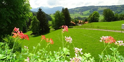 Hotels und Ferienwohnungen im Oberallgäu - Reisegrund: Wanderurlaub - Ausblick von den Wohnungen - Bergbauernhof Rief in Rettenberg im Allgäu