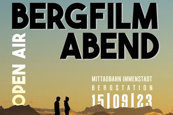 Veranstaltungen im Oberallgäu: Bergfilmabend "Open Air" an der Mittagbahn - Bergfilmabend "Open Air" an der Bergstation der Mittagbahn