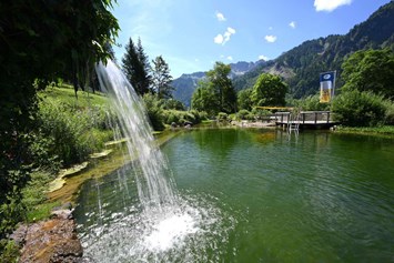 Erlebnisse im Oberallgäu: Badegarten Prinze Gumpe in Hinterstein im Allgäu - Naturbad Prinze Gumpe in Bad HIndelang - Hinterstein im Allgäu 