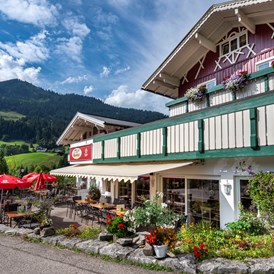 Unterkunft im Allgäu: Terrasse - Alpenblick